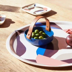 Marimekko Berry Green / Wine / Blue Large Serving Tray