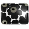 Marimekko Unikko Black Large Tray -Artful Dining marimekko black unikko large tray 37