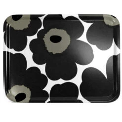 Marimekko Unikko Black Large Tray