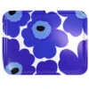 Marimekko Blue Unikko Large Tray -Artful Dining marimekko blue unikko large tray 39