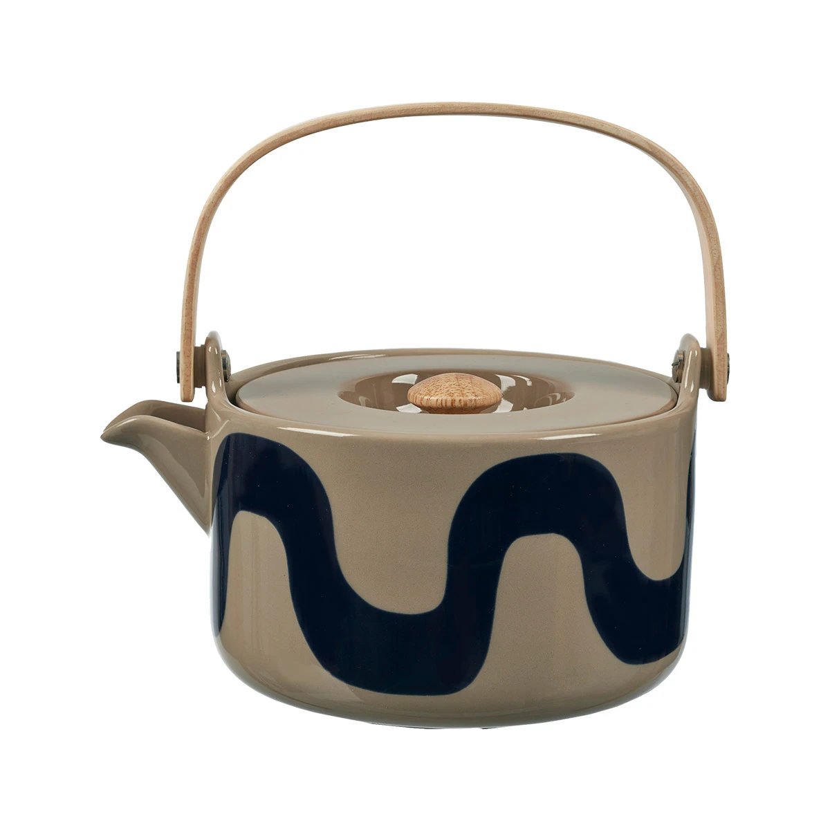 Marimekko Dark Blue / Terra Seireeni Oiva Teapot 4 Marimekko Dark Blue / Terra Seireeni Oiva Teapot - Image 2