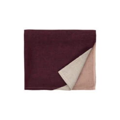 Marimekko Harka Wine / Pink / Tan Tablecloth -Artful Dining marimekko harka wine pink tan tablecloth 63