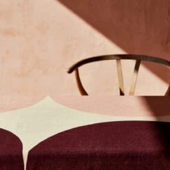 Marimekko Harka Wine / Pink / Tan Tablecloth -Artful Dining marimekko harka wine pink tan tablecloth 69