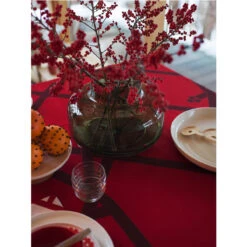 Marimekko Hortensie Red Tablecloth