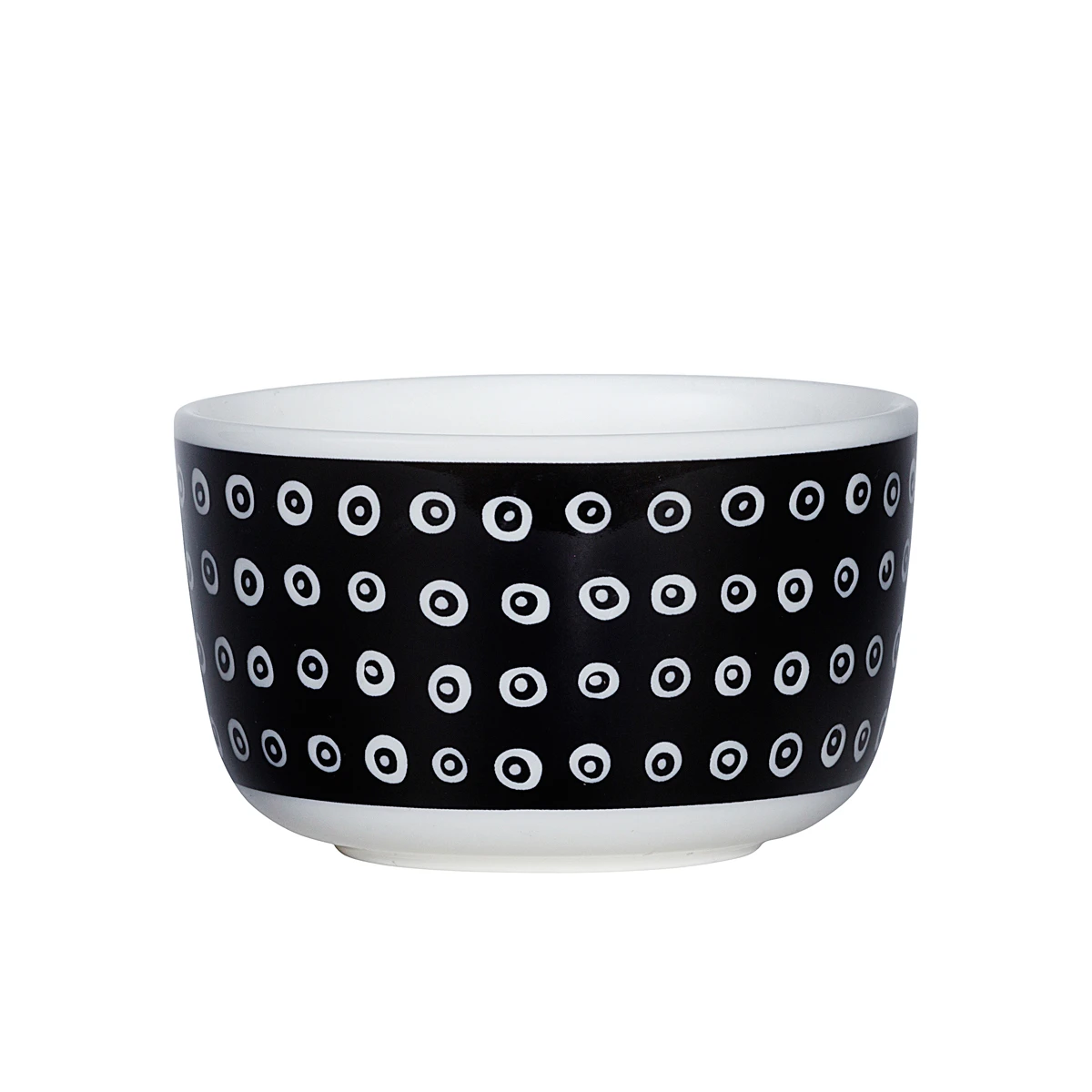 Marimekko Karakola Black Dessert Bowl 3 Marimekko Karakola Black Dessert Bowl