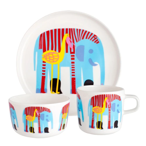 Marimekko Karkuteillä Kids Dinnerware Set 3 Marimekko Karkuteillä Kids Dinnerware Set