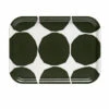 Marimekko Kivet Ivory / Dark Green Small Tray -Artful Dining marimekko kivet ivory dark green small tray 20
