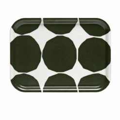 Marimekko Kivet Ivory / Dark Green Small Tray