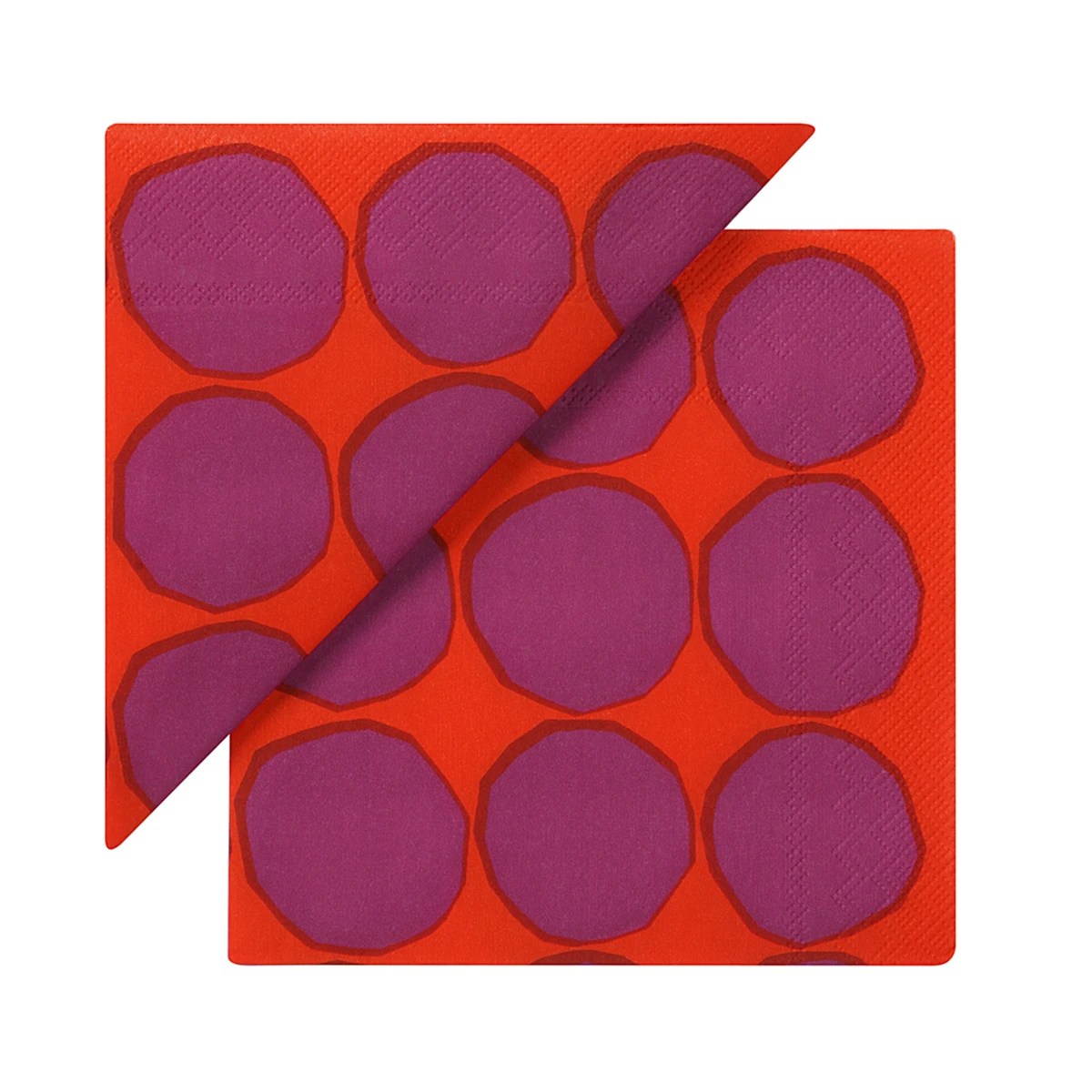 Marimekko Kivet Red Lunch Napkins 3 Marimekko Kivet Red Lunch Napkins