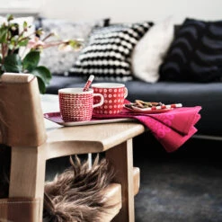 Marimekko Kulkunen Red Oblong Tray