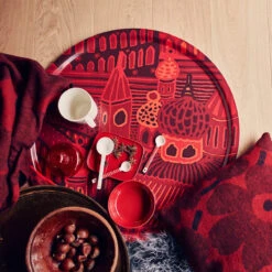 Marimekko Kumiseva Large Round Tray -Artful Dining marimekko kumiseva large round tray 83