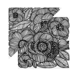 Marimekko Geranium White/Black Lunch Napkins