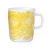 Marimekko Geranium White/Yellow Mug -Artful Dining marimekko kurjenpolvi white yellow mug 49