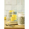 Marimekko Geranium White/Yellow Serving Pot -Artful Dining marimekko kurjenpolvi white yellow serving pot 52