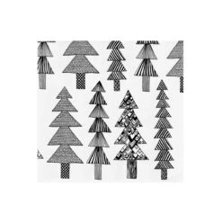 Marimekko Kuusikossa White/Black Cocktail Napkins