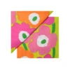 Marimekko Lime / Pink / Orange Unikko Cocktail Napkins -Artful Dining marimekko lime pink orange unikko cocktail napkins 38