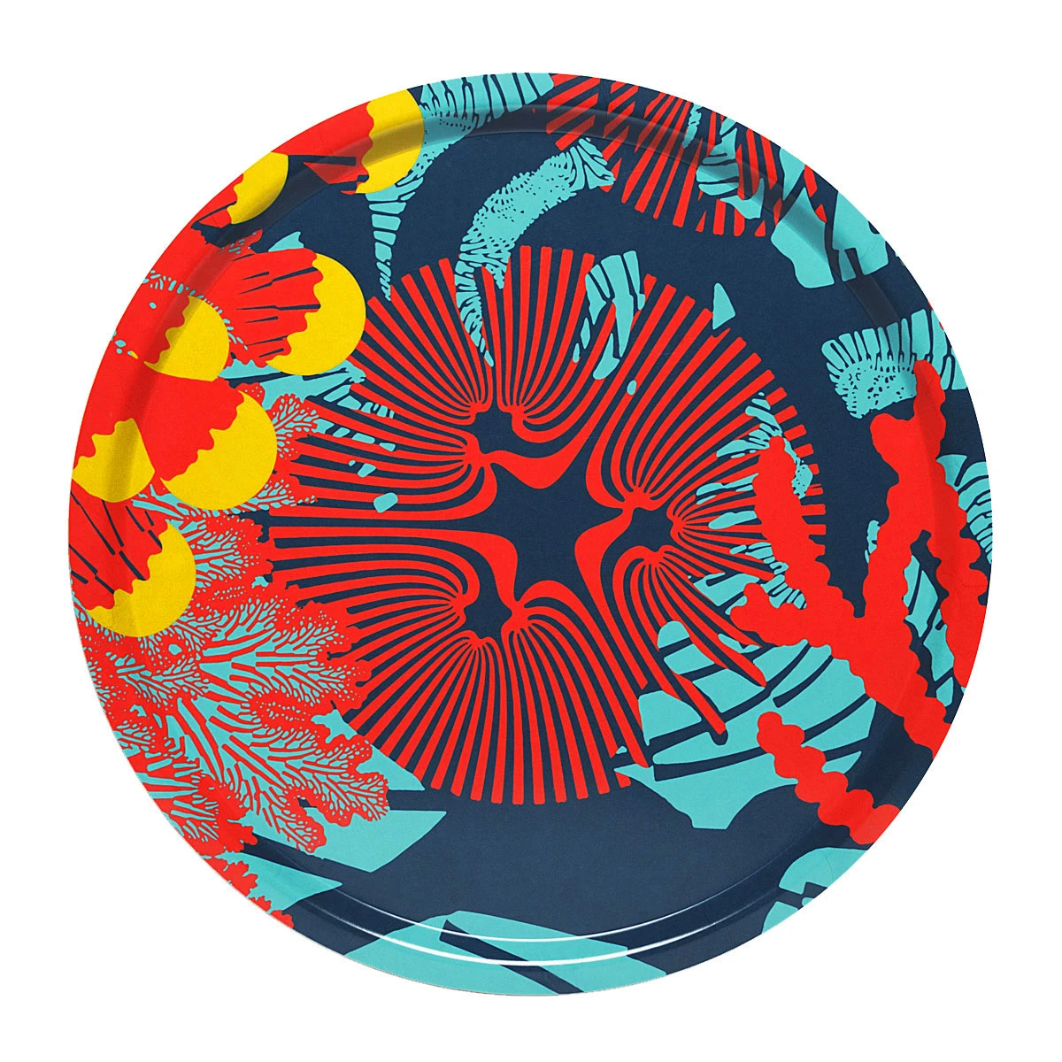 Marimekko Merivuokko Large Round Tray 4 Marimekko Merivuokko Large Round Tray - Image 2