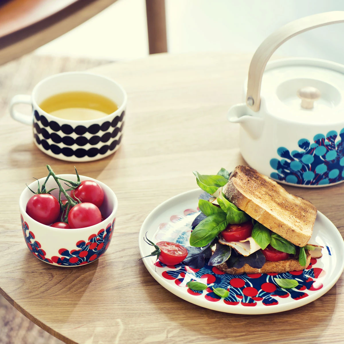 Marimekko Merivuokko Salad Plate 6 Marimekko Merivuokko Salad Plate - Image 4