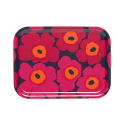 Marimekko Mini-Unikko Plum / Red Small Tray