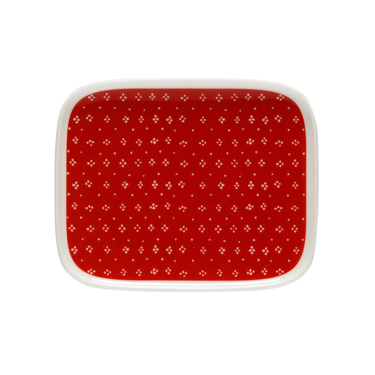 Marimekko Muija Red Small Plate 3 Marimekko Muija Red Small Plate
