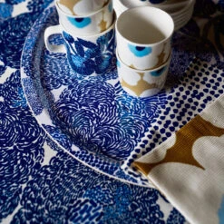 Marimekko Mynsteri Blue Large Round Tray