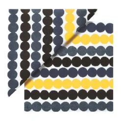 Marimekko Räsymatto Black / Yellow Lunch Napkins