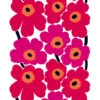 Marimekko Red Unikko Long Tablecloth -Artful Dining marimekko red unikko long tablecloth 38