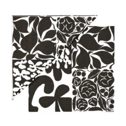Marimekko Ruudut White / Black Cocktail Napkins
