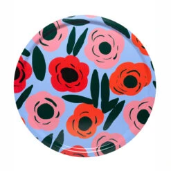 Marimekko Ruuku Blue / Multi Round Tray