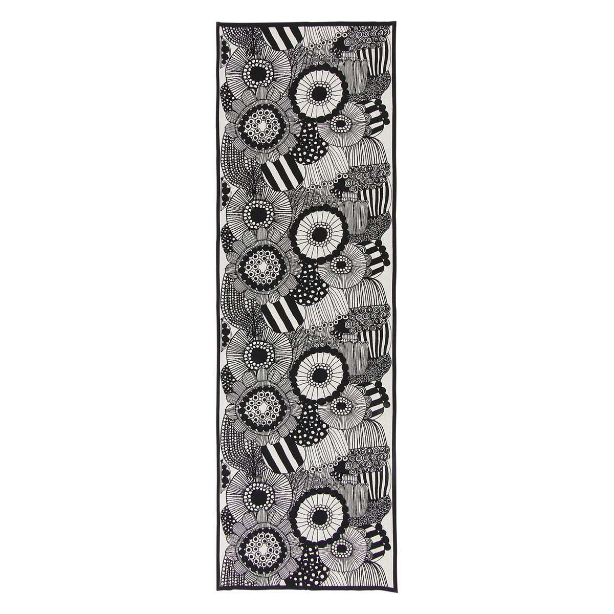 Marimekko Siirtolapuutarha Ecru / Black Table Runner 3 Marimekko Siirtolapuutarha Ecru / Black Table Runner