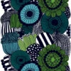 Marimekko Siirtolapuutarha Turquoise/Green Tablecloth