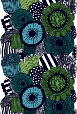 Marimekko Siirtolapuutarha Turquoise/Green Tablecloth