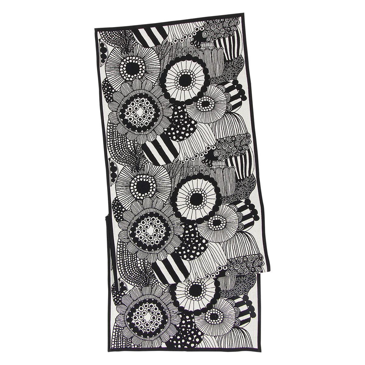 Marimekko Siirtolapuutarha Ecru / Black Table Runner 4 Marimekko Siirtolapuutarha Ecru / Black Table Runner - Image 2