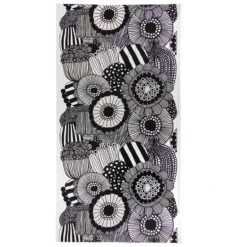 Marimekko Siirtolapuutarha White / Black / Ecru Tablecloth