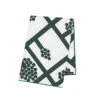 Marimekko Spaljé White/Green Cotton Napkin -Artful Dining marimekko spalj white green cotton napkin 39