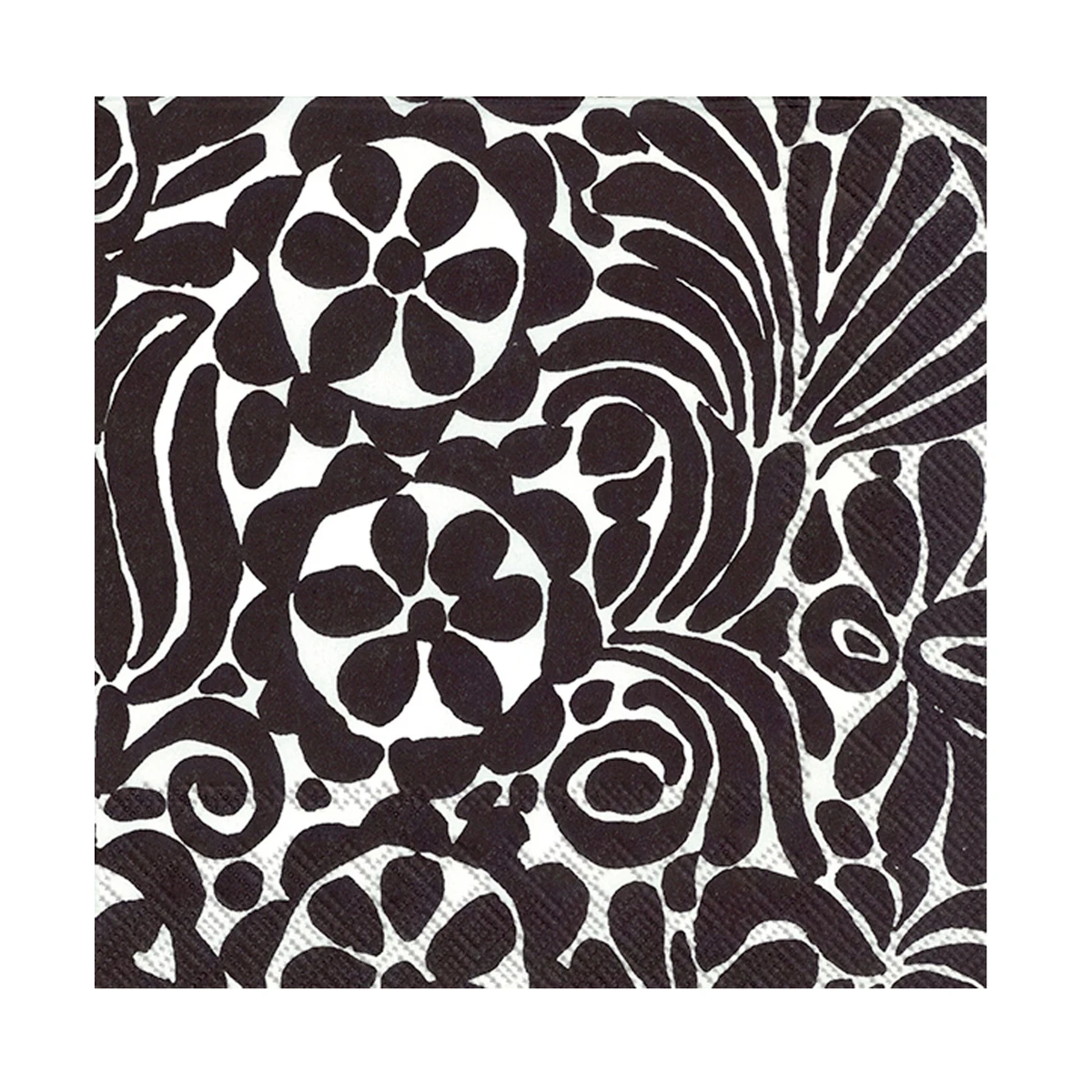 Marimekko Tamara Black Cocktail Napkins 3 Marimekko Tamara Black Cocktail Napkins