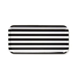 Marimekko Tasaraita Anniversary Black / White Long Tray