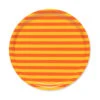 Marimekko Tasaraita Orange / Yellow Round Tray 2 Marimekko Tasaraita Orange / Yellow Round Tray -Artful Dining marimekko tasaraita orange yellow round tray 25