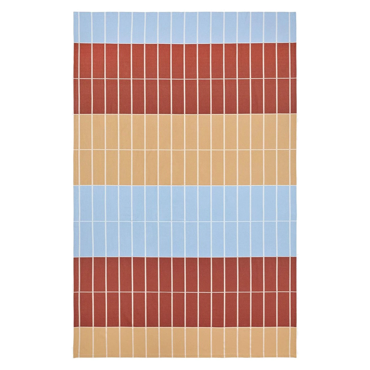 Marimekko Tiiliskivi Beige / Brown / Blue Tablecloth 3 Marimekko Tiiliskivi Beige / Brown / Blue Tablecloth