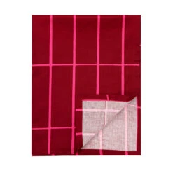 Marimekko Tiiliskivi Red / Pink Tablecloth