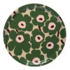 Marimekko Unikko Beige / Green Round Tray -Artful Dining marimekko unikko beige green round tray 47