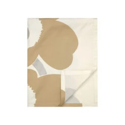 Marimekko Unikko Beige / Ivory / Silver Tablecloth