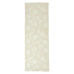 Marimekko Unikko Beige Woven Table Runner -Artful Dining marimekko unikko beige table runner 52