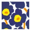 Marimekko Unikko Dark Blue Lunch Napkins 1 Marimekko Unikko Dark Blue Lunch Napkins -Artful Dining marimekko unikko dark blue lunch napkins 42