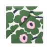 Marimekko Unikko Dark Green Lunch Napkins -Artful Dining marimekko unikko dark green lunch napkins 46