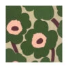 Marimekko Unikko Green / Rose Lunch Napkins -Artful Dining marimekko unikko green rose lunch napkins 18