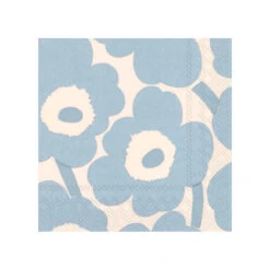 Marimekko Unikko Light Blue / Cream Cocktail Napkins