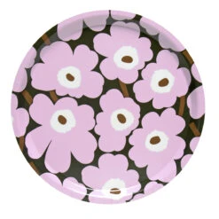Marimekko Unikko Lilac / Brown Tray