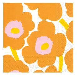 Marimekko Unikko Orange Lunch Napkins