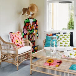 Marimekko Unikko Orang E/ Pink Large Tray